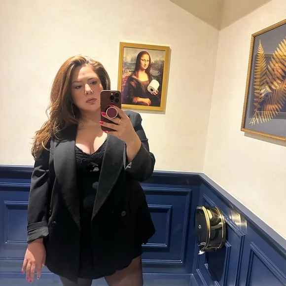 Wild Fable Black Slip Dress with Lacie neck line detail - Picture 6 of 6